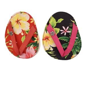 Wine Glass Coasters Flip Flop Wine Glass Holders Drink Wear Flip Flop Tropical